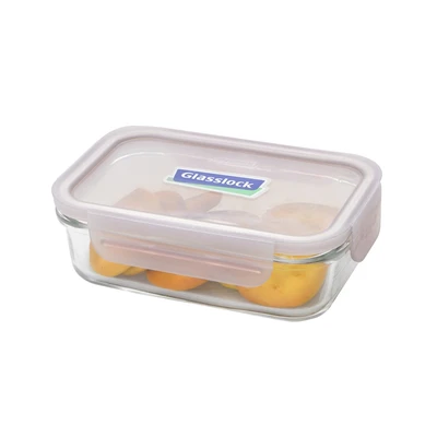 Gambar Glasslock Basic Wadah Makanan Rectangular 400 ml - Ungu