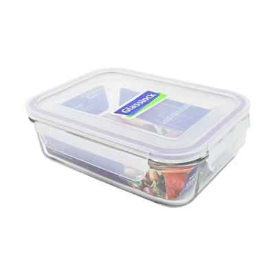 Gambar Glasslock Basic Wadah Makanan Rectangular 1 Liter - Ungu
