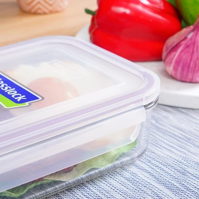 Gambar Glasslock Basic Wadah Makanan Rectangular 1 Liter - Ungu