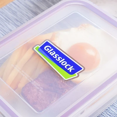 Gambar Glasslock Basic Wadah Makanan Rectangular 1 Liter - Ungu