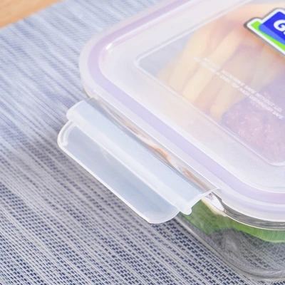 Gambar Glasslock Basic Wadah Makanan Rectangular 1 Liter - Ungu