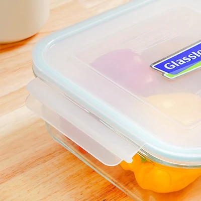 Gambar Glasslock Basic Wadah Makanan Kaca 2.6 Liter - Ungu
