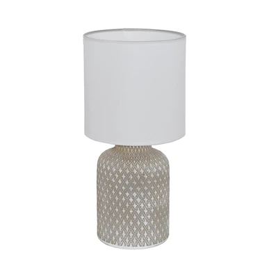 Gambar Eglo Bellariva Lampu Meja E14 - Abu-Abu/Putih