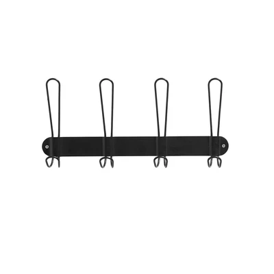 Gambar Informa Gantungan Pakaian Dinding 4 Pengait 39x18x6 cm - Hitam