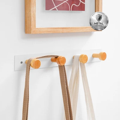 Gambar Informa Gantungan Pakaian Dinding 4 Hook 34x5x3 cm - Putih