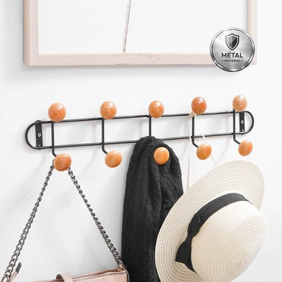 Gambar Informa Gantungan Dinding 5 Kait 50x11x5 cm - Hitam