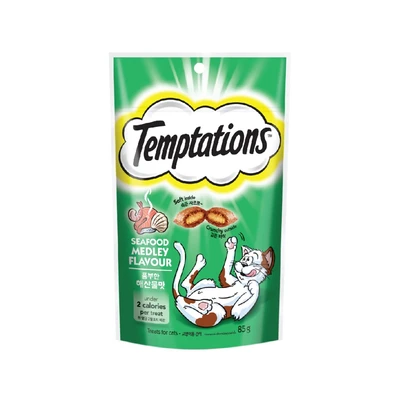 Gambar Temptation Camilan Kucing Seafood Medley 85 gr
