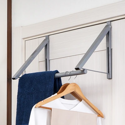 Gambar Krisbow Gantungan Pakaian Pintu Extendable - Abu-Abu