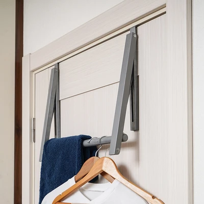Gambar Krisbow Gantungan Pakaian Pintu Extendable - Abu-Abu