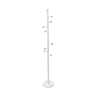 Gambar Informa Gantungan Pakaian Wooden Balls 28.5x28.5x171 cm - Putih