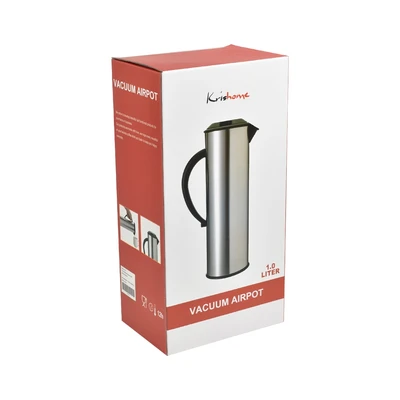 Gambar Krishome 1 Ltr Teko Vacuum Flask Round Stainless