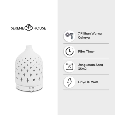Gambar Serene House Diffuser Ultrasonic Star 130 ml
