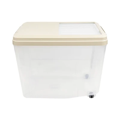 Gambar Kris Tempat Beras Plastik 10 Liter - Cokelat