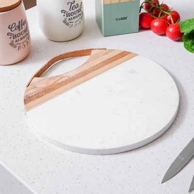 Gambar Culinart Talenan Marble Round 28 cm