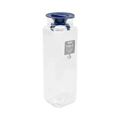 Gambar Komax Teko Minum Plastik Square Transpran 1.3 Liter