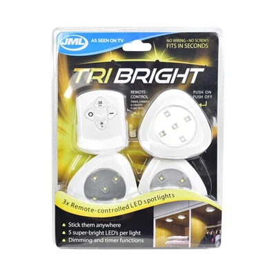 Gambar Jml Lampu Lemari Tribright Dengan Remote Set 3 pcs