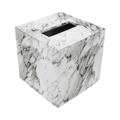 Gambar Arthome13.5x13.6 cm Kotak Tisu Marble