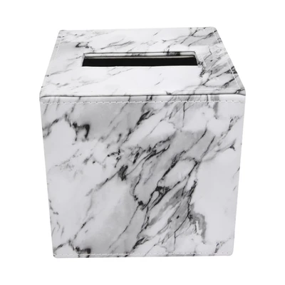 Gambar Arthome13.5x13.6 cm Kotak Tisu Marble