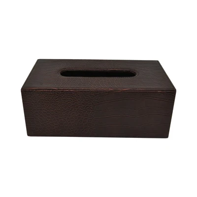 Gambar Arthome 25.3x13.4x9.9 cm Kotak Tisu Croco - Brown