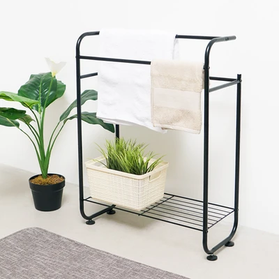 Gambar Informa Jemuran Handuk Indoor Dengan Rak 78.5 cm - Hitam