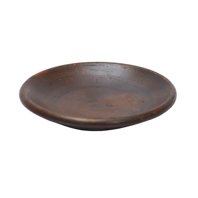 Gambar Pendopo Piring Makan Tembikar 18 cm - Cokelat