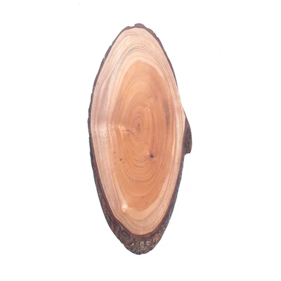 Gambar Pendopo Talenan Kayu Bentuk Oval 40x10.3x3 cm - Cokelat
