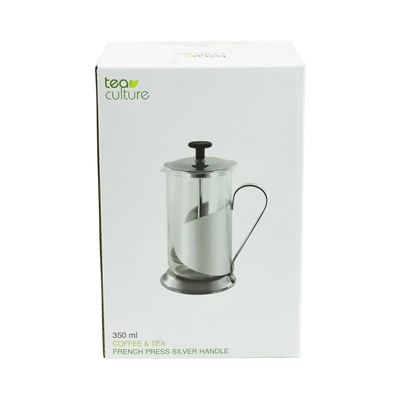 Gambar Tea Culture 350 Ml Teko Kopi French Press - Silver