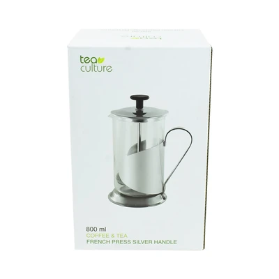 Gambar Tea Culture 800 Ml Teko French Press - Silver