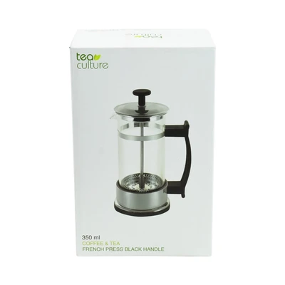 Gambar Tea Culture 350 Ml Teko Kopi French Press- Hitam