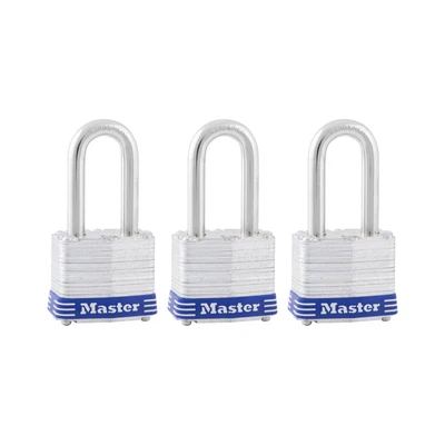 Gambar Masterlock Gembok Besi Laminasi 4 cm 3 Pcs