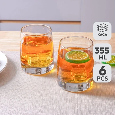 Gambar Libbey Vibe Gelas Kaca 355 ml set 6 Pcs Transparan