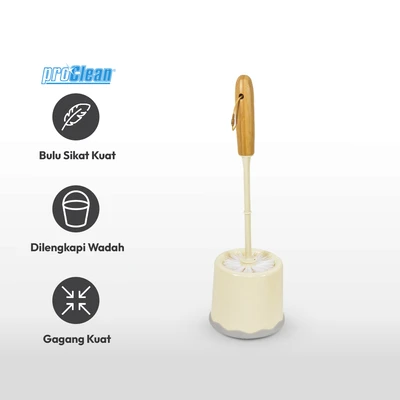 Gambar Proclean Sikat Toilet Dengan Wadah 1619 - Cokelat