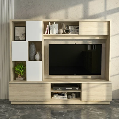 Gambar Informa Ethan Lemari Tv Entertainment Centre - Cokelat Oak