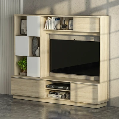 Gambar Informa Ethan Lemari Tv Entertainment Centre - Cokelat Oak