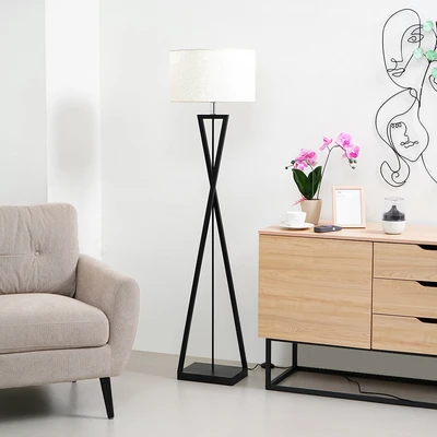 Gambar Informa Fidel Lampu Lantai - Hitam/Linen