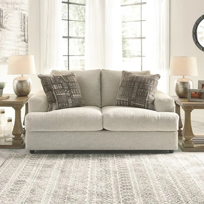 Gambar Ashley Soletren Sofa Fabric 2 Seater - Abu-Abu Muda