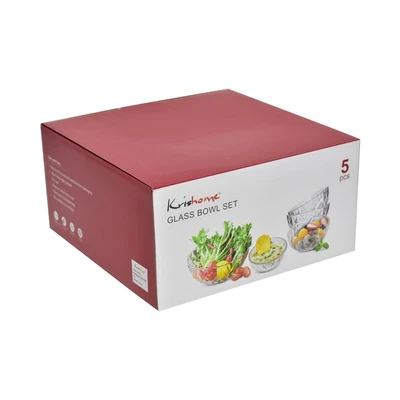 Gambar Delicia Mangkuk Saji Kaca Set 5 pcs