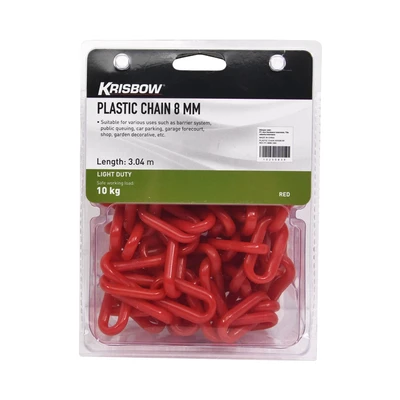 Gambar Krisbow Rantai Dekorasi Plastik 0.8 cm - Merah