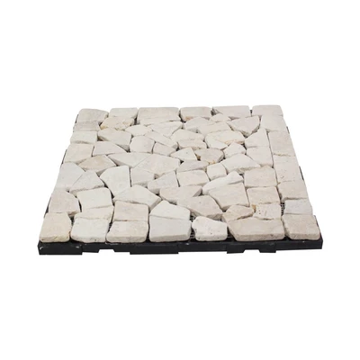 Gambar Rainbodeck Quick Deck Stone Icy 30x30 cm - Krem
