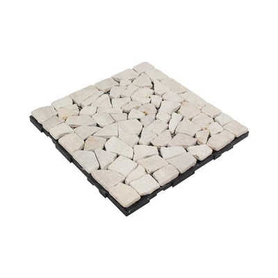 Gambar Rainbodeck Quick Deck Stone Icy 30x30 cm - Krem