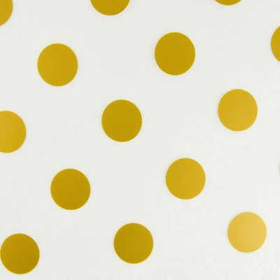 Gambar Ataru Tatakan Piring Plastik Polkadot 28.5X44 cm - Gold