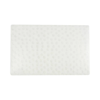 Gambar Ataru Tatakan Piring Plastik Polkadot 28.5X44 cm - Putih