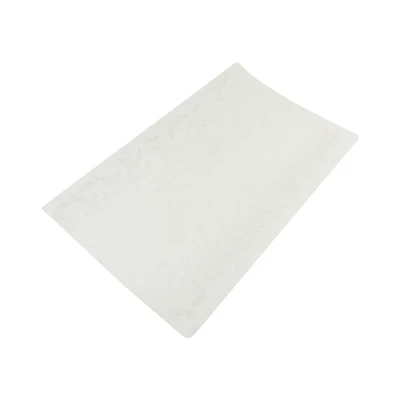 Gambar Ataru Tatakan Piring Plastik Leaf 28x44 cm - Putih