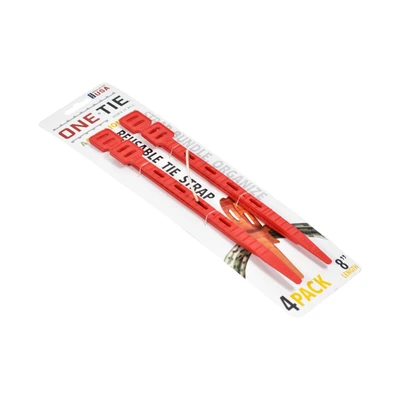 Gambar Onetie Set Tali Pengikat Reusable 20 cm 4 Pcs - Merah