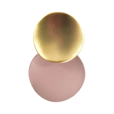 Gambar Ataru Anting Double Coin Stud - Pink/Gold