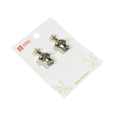 Gambar Ataru Anting Rectangle Crystal Dangle
