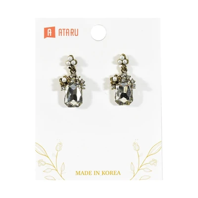 Gambar Ataru Anting Rectangle Crystal Dangle