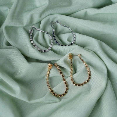 Gambar Ataru Anting Chain Hoop - Silver