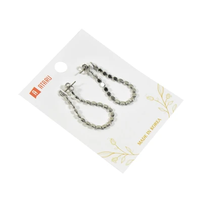 Gambar Ataru Anting Chain Hoop - Silver