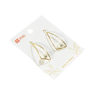 Gambar Ataru Anting Sail Cut Dangle - Gold